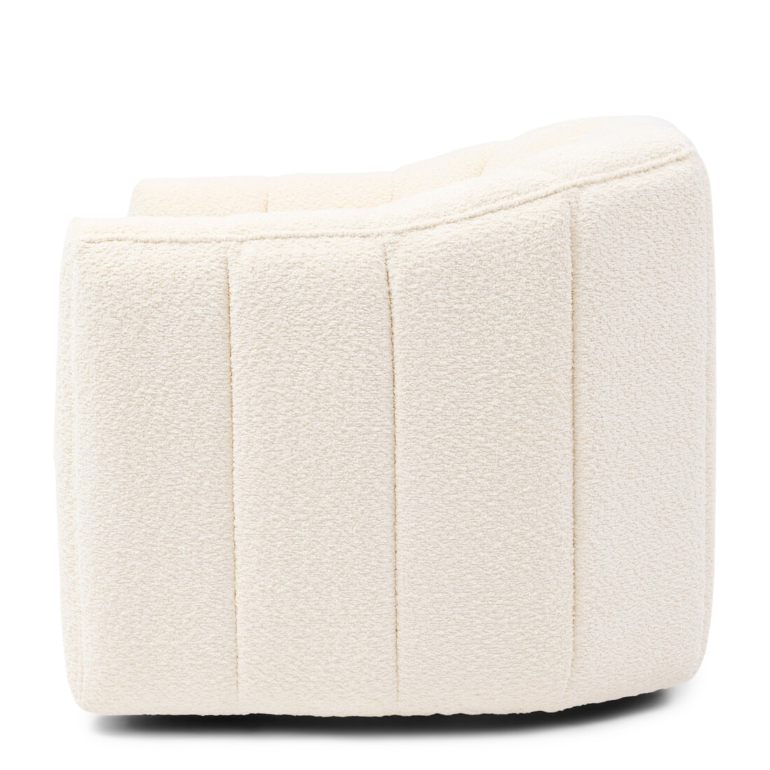 Rivièra Maison Draaifauteuil 'St. Lewis' Chenille, kleur Ivory White