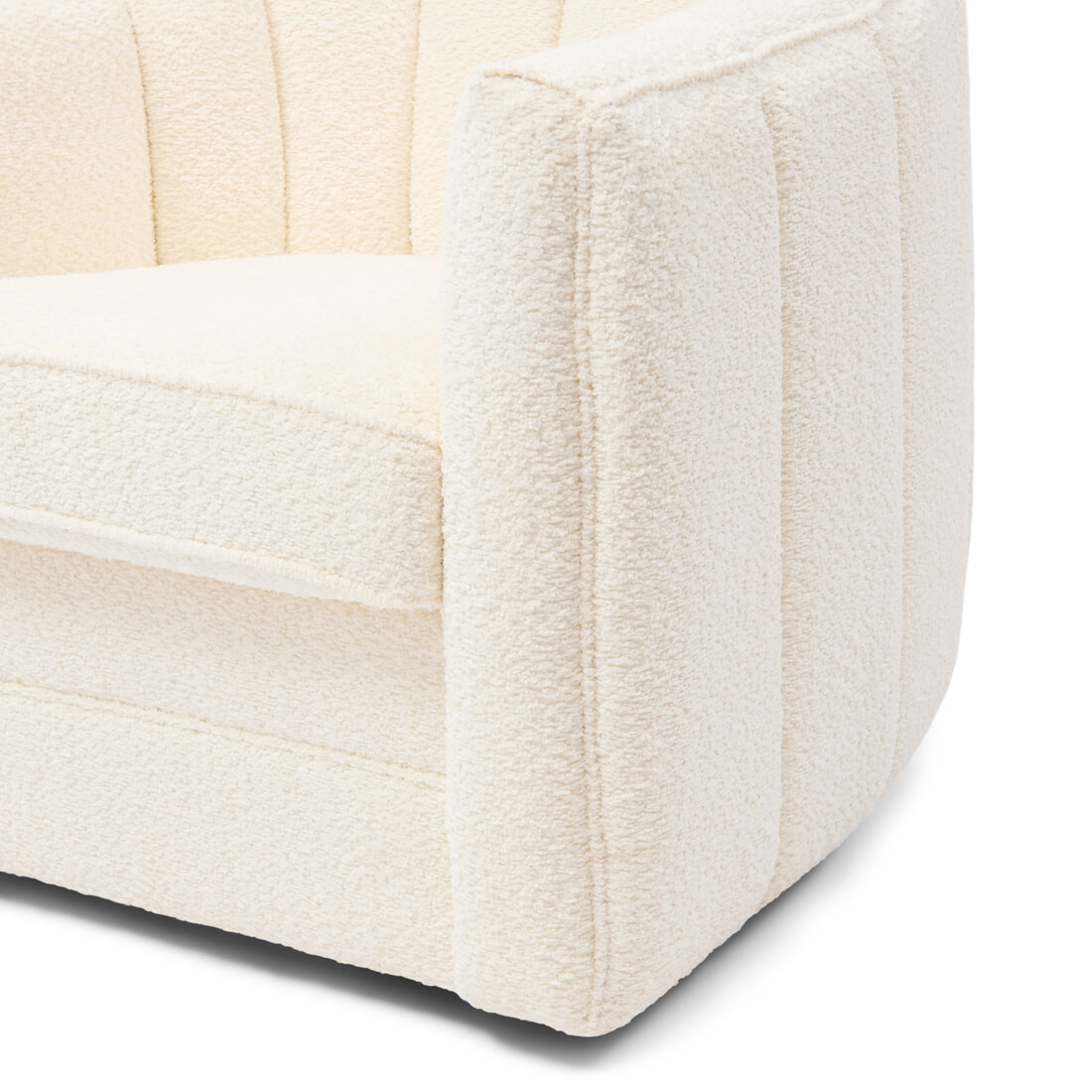 Rivièra Maison Draaifauteuil 'St. Lewis' Chenille, kleur Ivory White