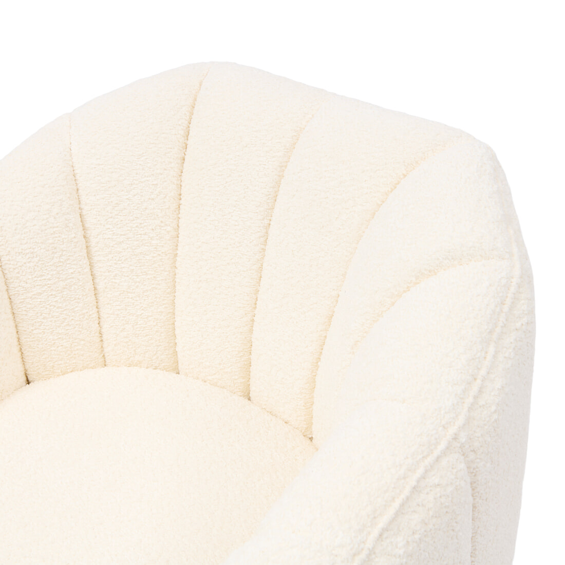 Rivièra Maison Draaifauteuil 'St. Lewis' Chenille, kleur Ivory White