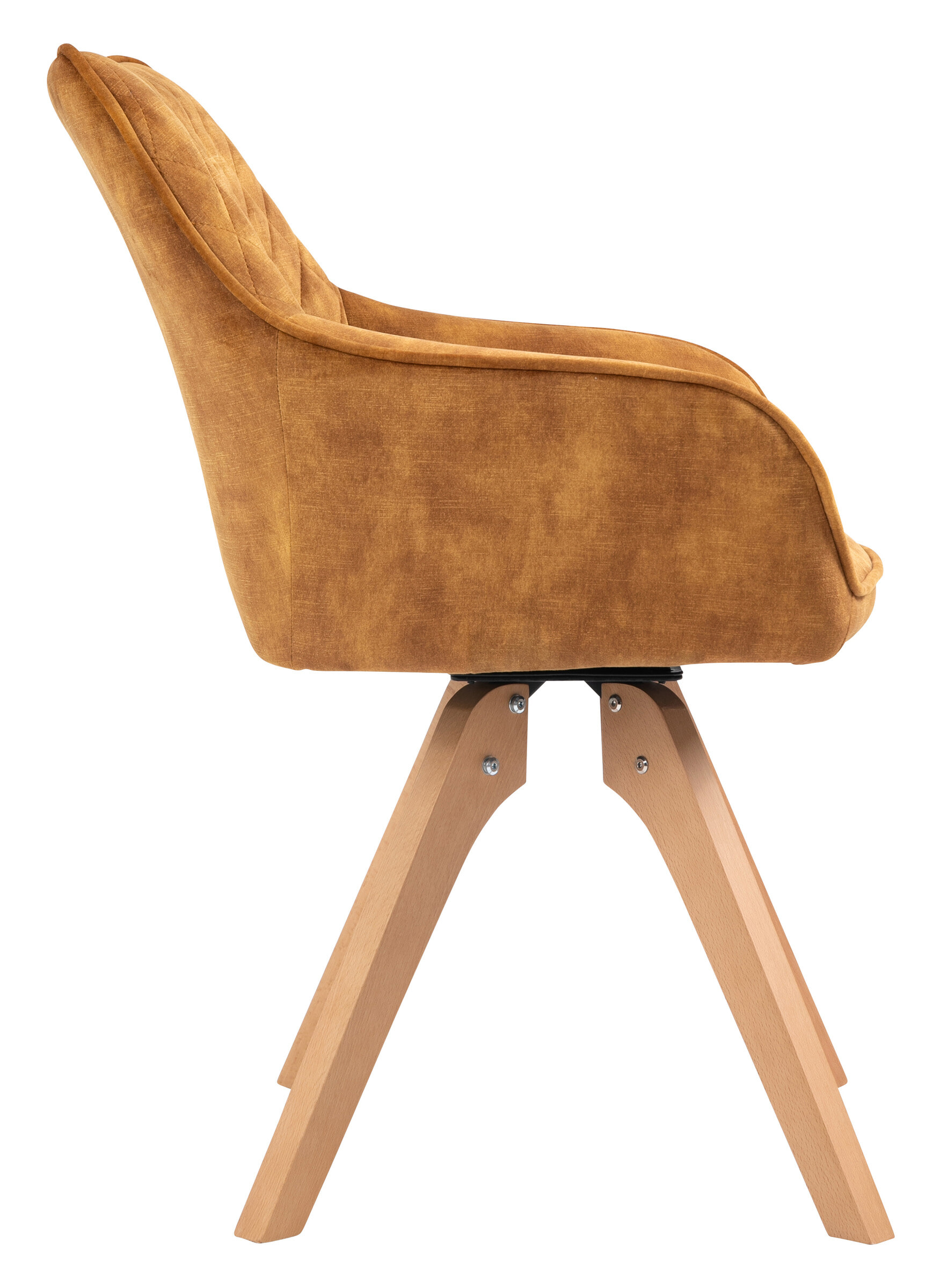 Artistiq Eetkamerstoel 'Mercur' Velvet, kleur goud