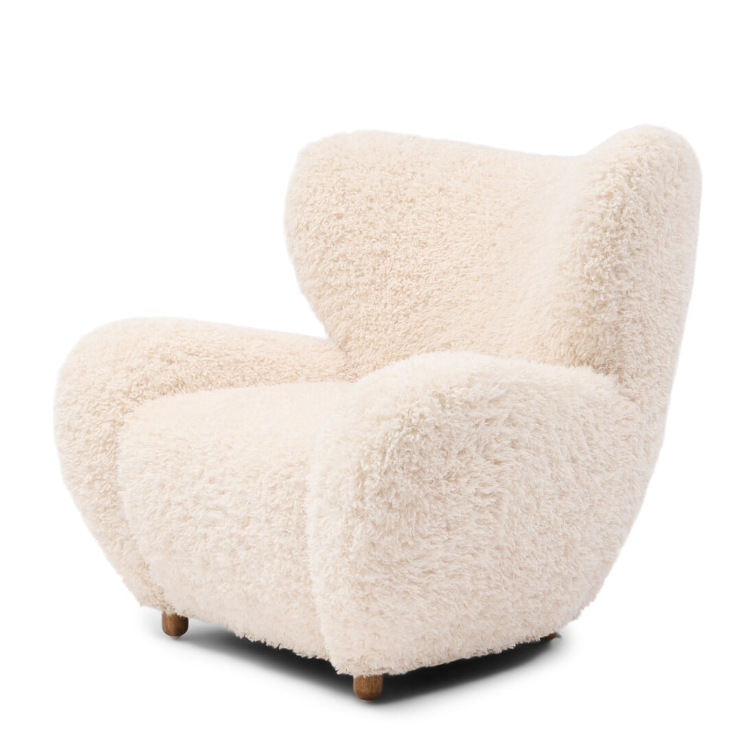 Rivièra Maison Fauteuil 'Courchevel' Poodle Weave, kleur Wit