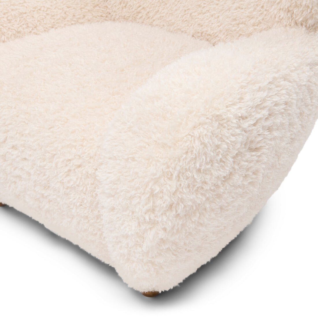 Rivièra Maison Fauteuil 'Courchevel' Poodle Weave, kleur Wit