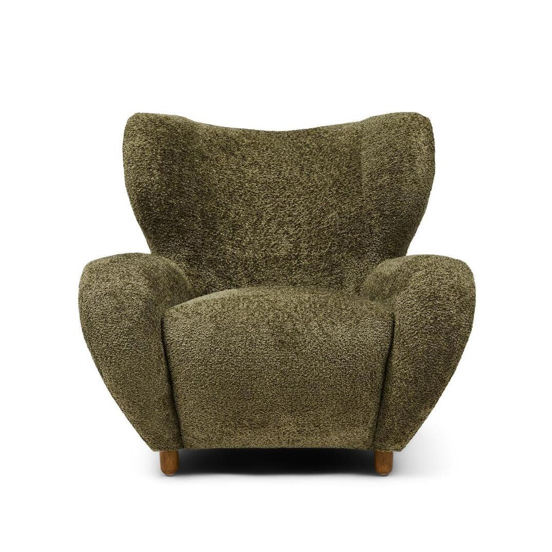 Rivièra Maison Fauteuil Courchevel Chenille - Forest Green - Velvet