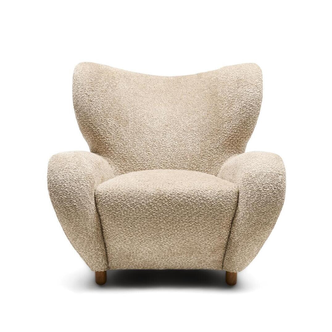 Rivièra Maison Fauteuil Courchevel Chenille - Sterling Silver - Velvet