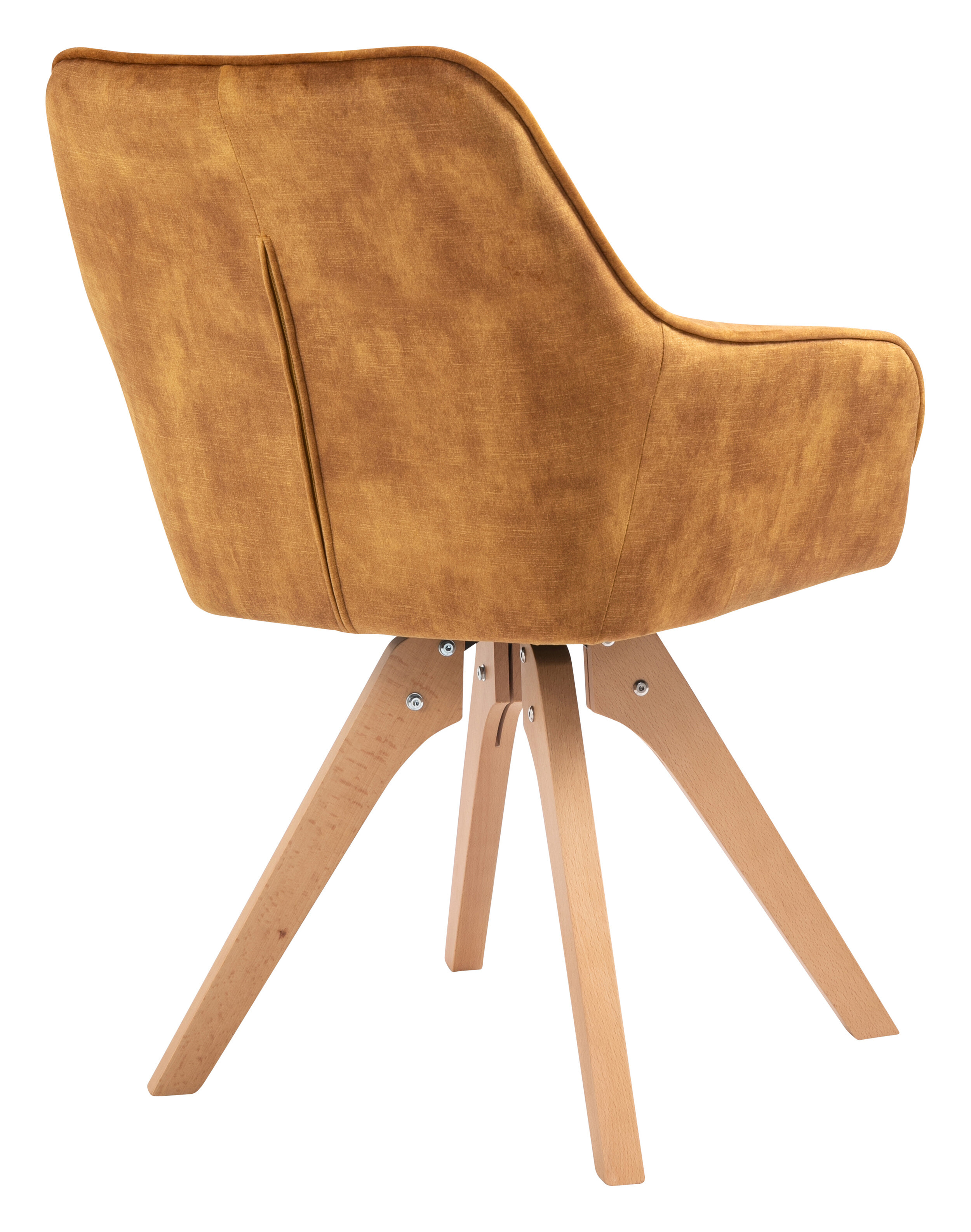Artistiq Eetkamerstoel 'Mercur' Velvet, kleur goud