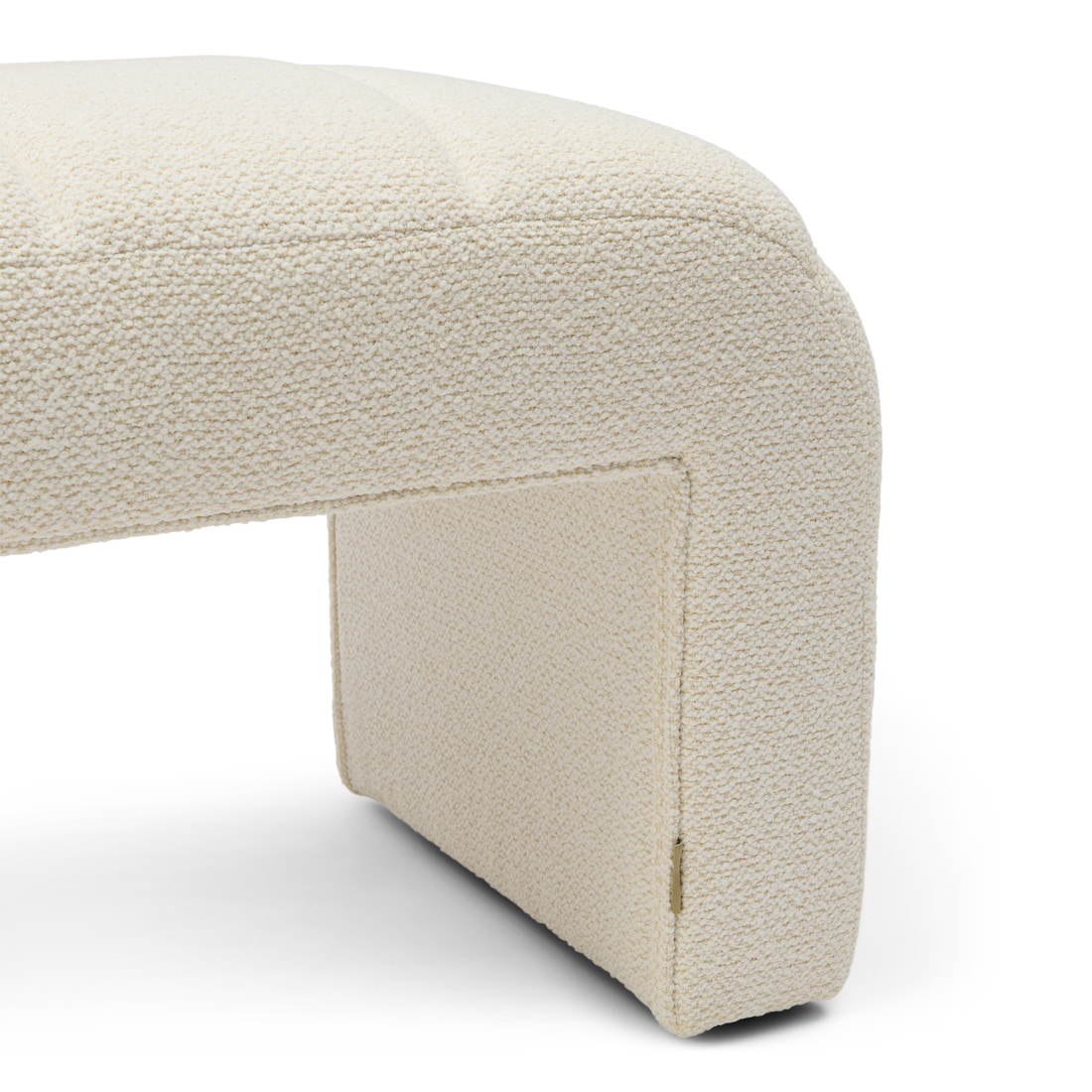 Rivièra Maison Hocker 'Brera' Bouclé, kleur Simply White