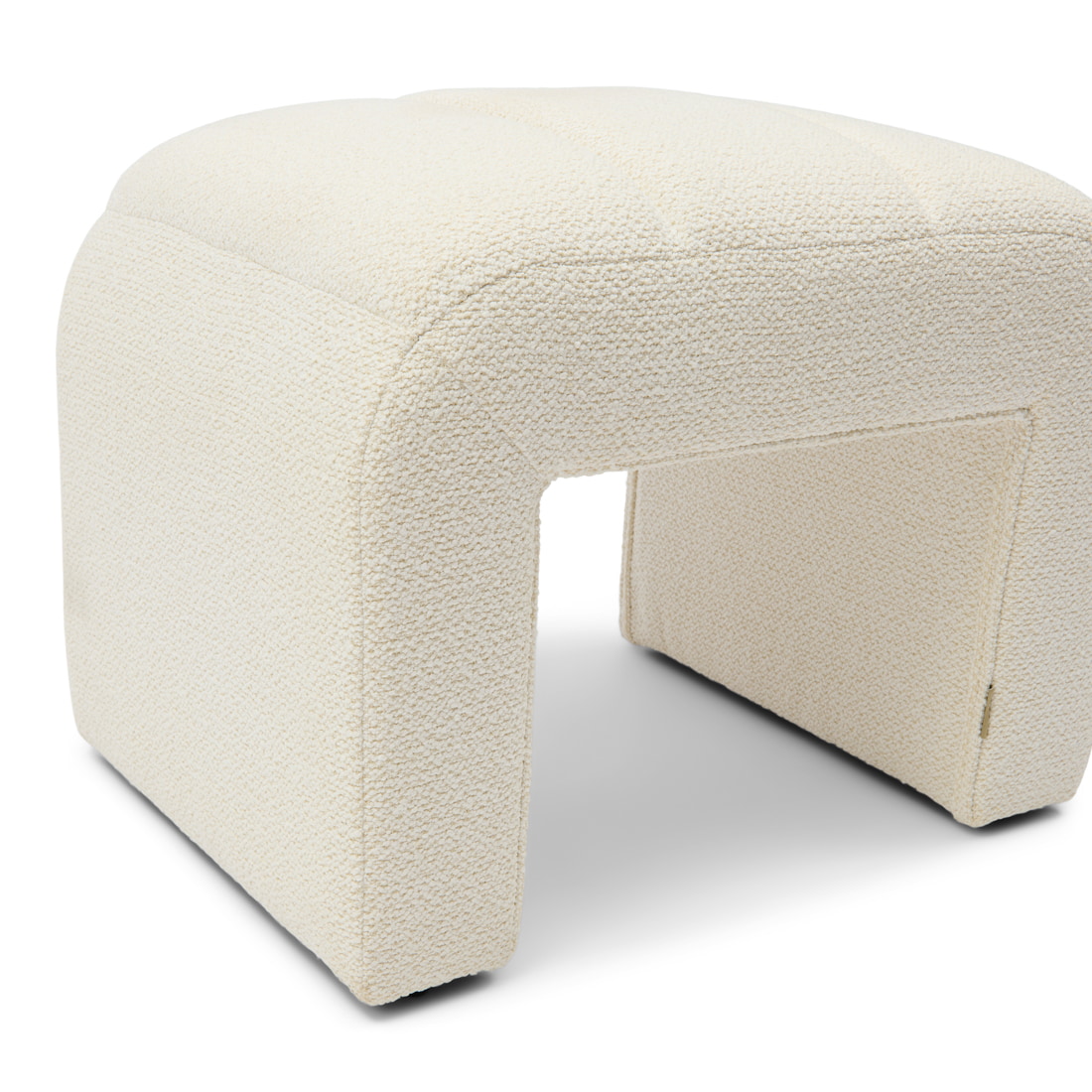 Rivièra Maison Hocker 'Brera' Bouclé, kleur Simply White