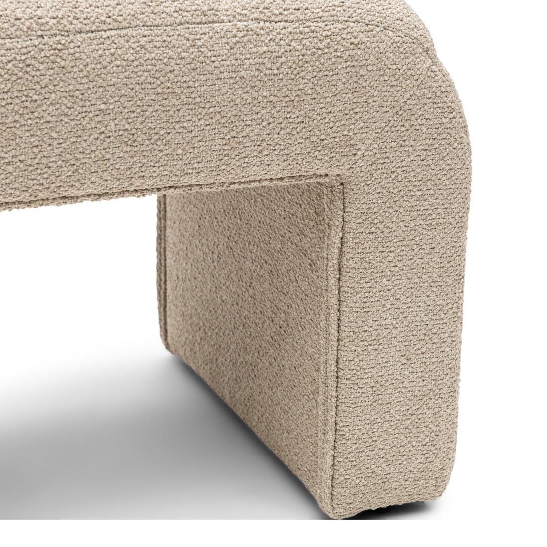 Rivièra Maison Hocker 'Brera' Bouclé, kleur Natural Grey