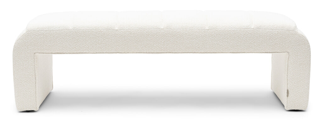 Rivièra Maison Eetkamerbank 'Brera' Bouclé, 160cm, kleur Simply White