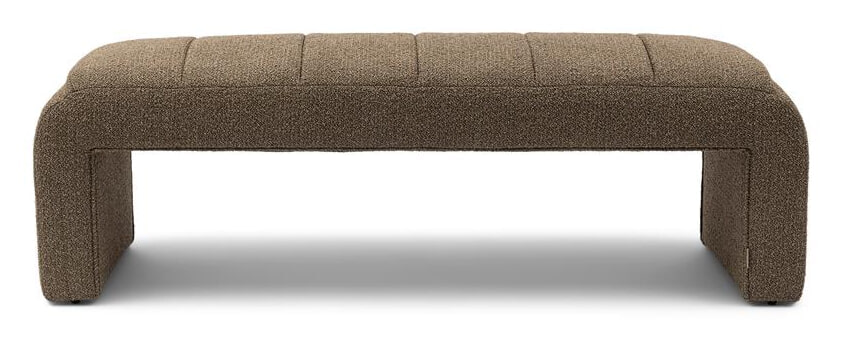 Rivièra Maison Bankje 'Brera' 162cm, Bouclé, kleur Classic Brown