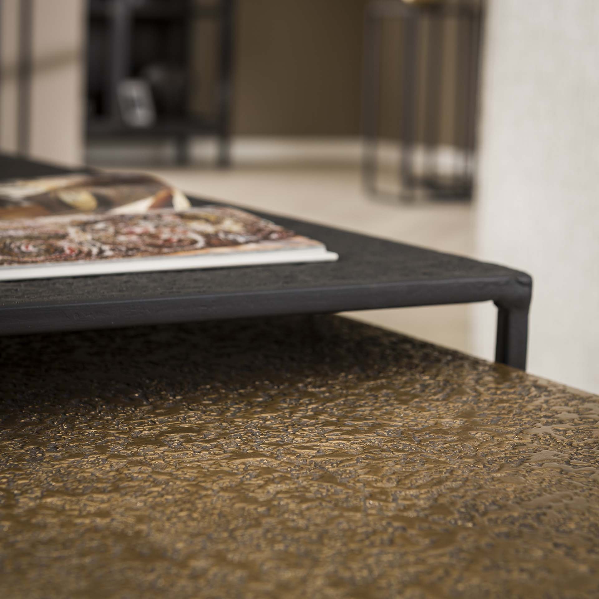LifestyleFurn Salontafel 'Derrick' Metaal, Set van 2 stuks