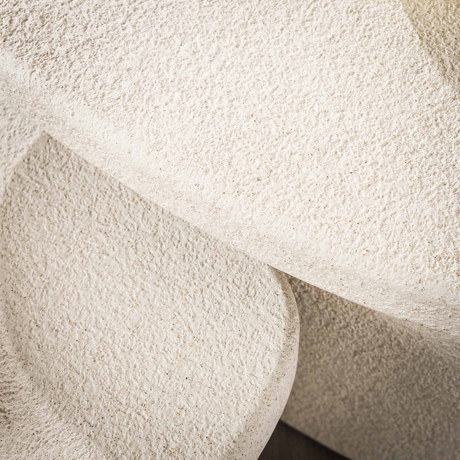 LifestyleFurn Ovale Eettafel 'Macie' Marmercomposiet, 215 x 90cm