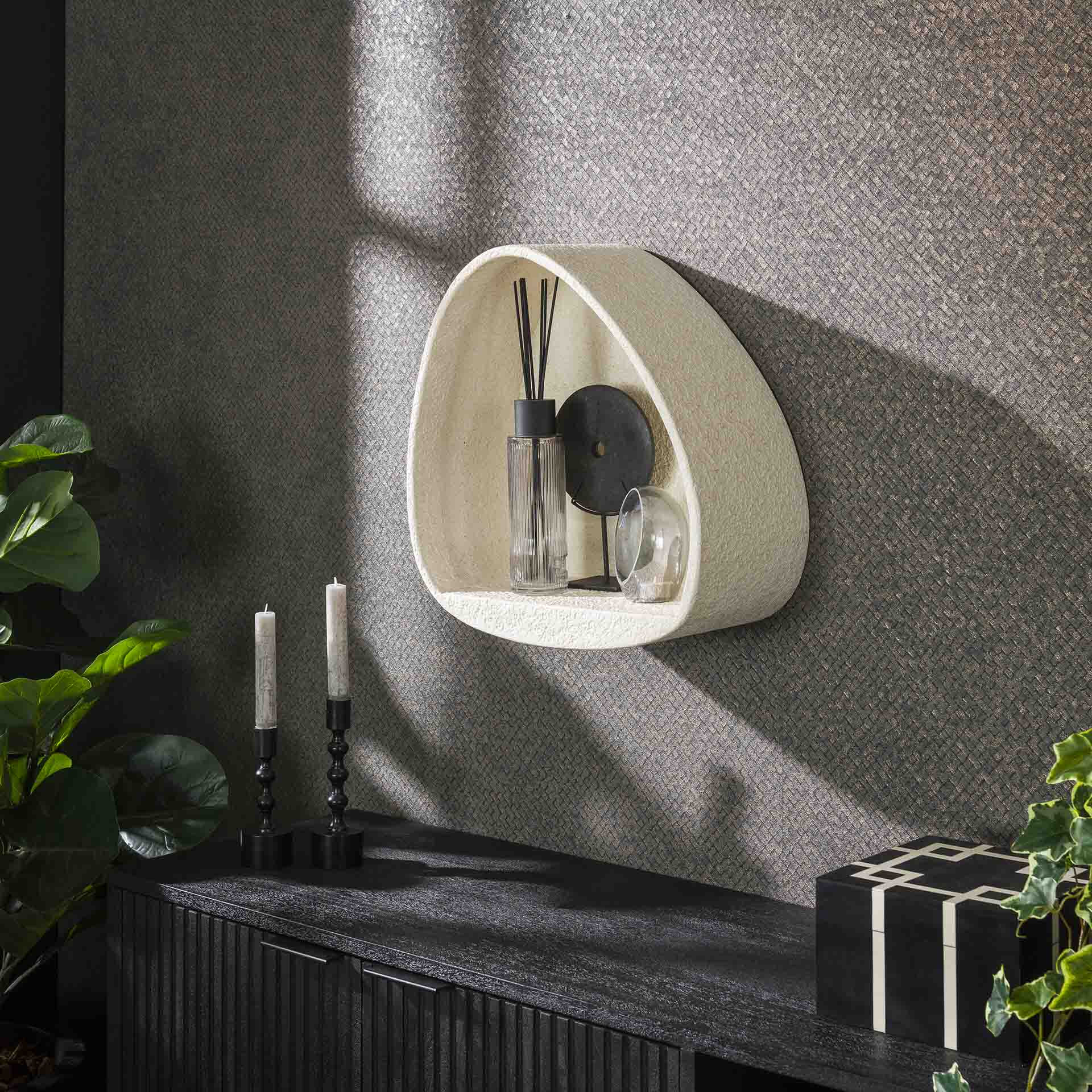 LifestyleFurn Wandplank 'Candiss' Marmercomposiet