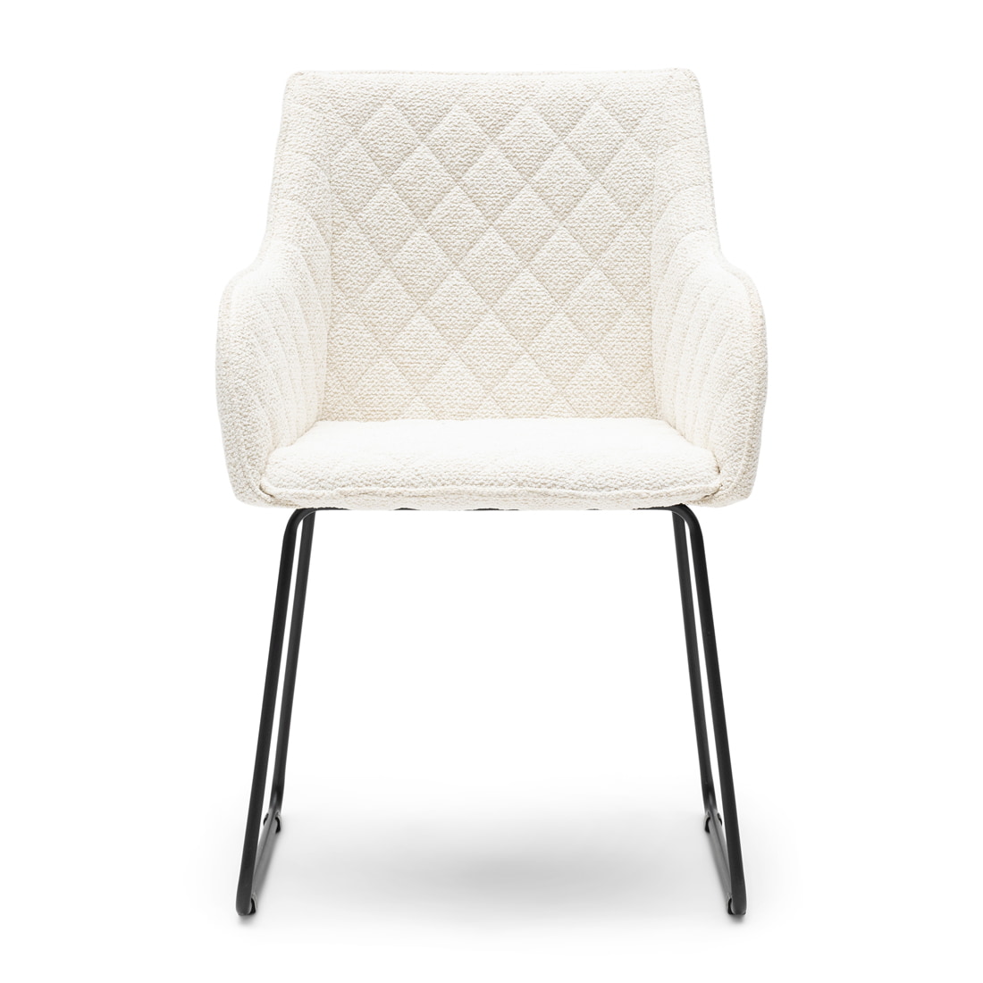 Rivièra Maison Eetkamerstoel 'Frisco Drive' Bouclé, kleur Simply White