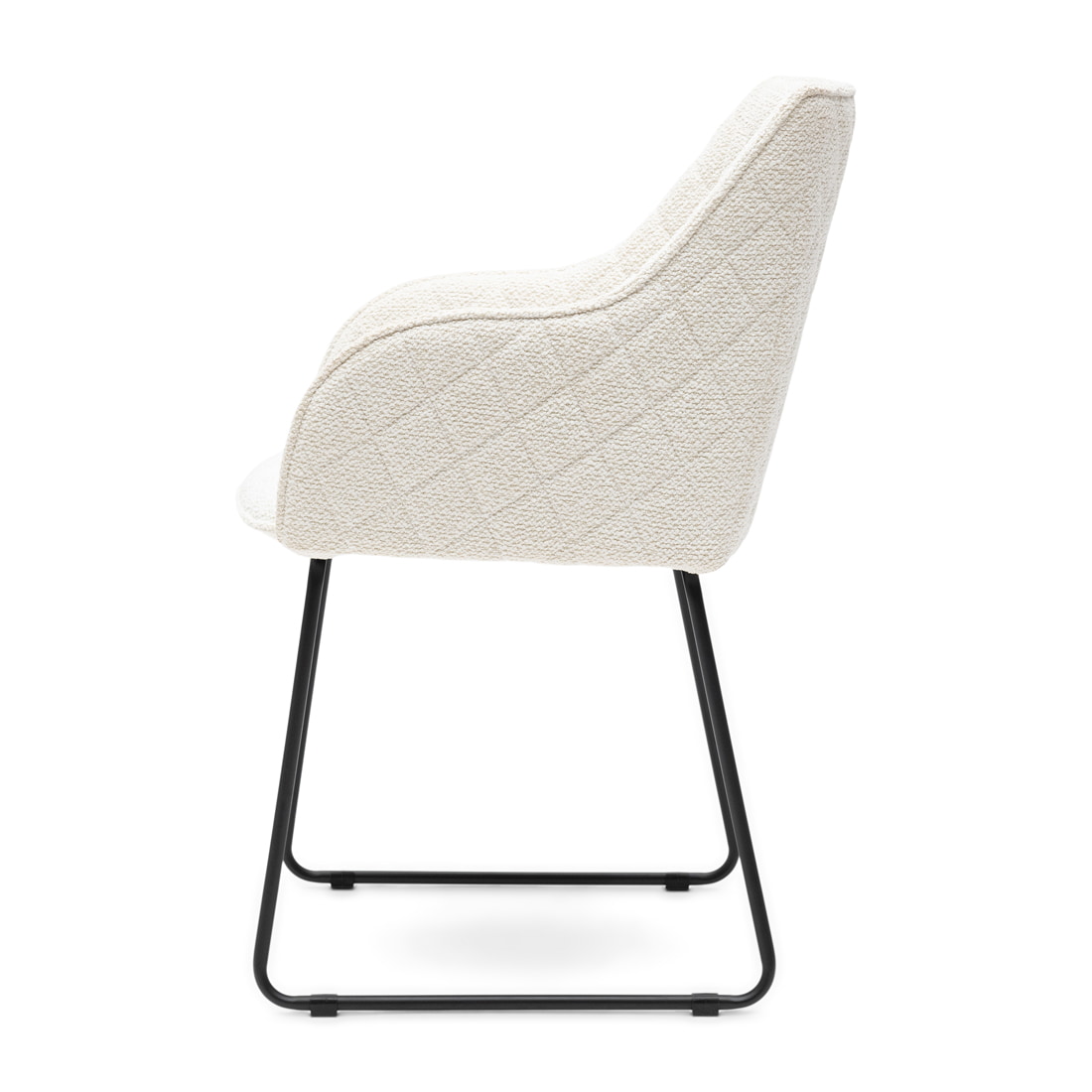Rivièra Maison Eetkamerstoel 'Frisco Drive' Bouclé, kleur Simply White