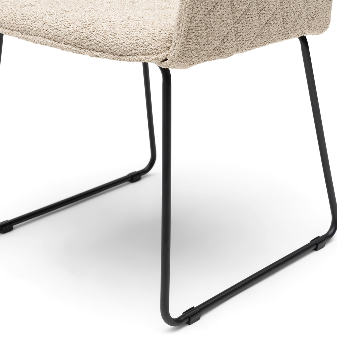Rivièra Maison Eetkamerstoel 'Frisco Drive' Bouclé, kleur Natural Grey