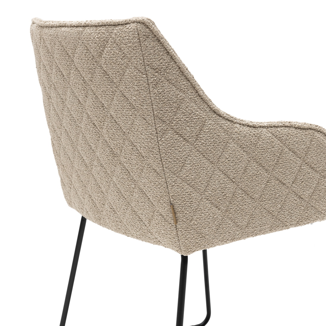 Rivièra Maison Eetkamerstoel 'Frisco Drive' Bouclé, kleur Natural Grey
