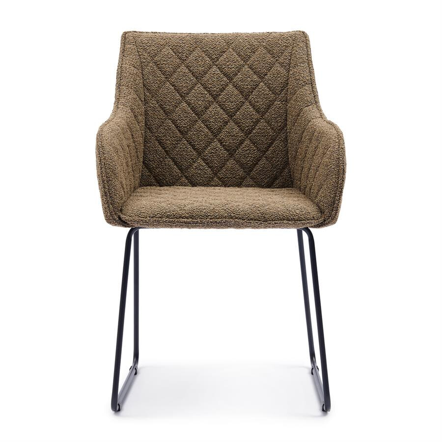 Rivièra Maison Eetkamerstoel Frisco Drive Bouclé - Classic Brown