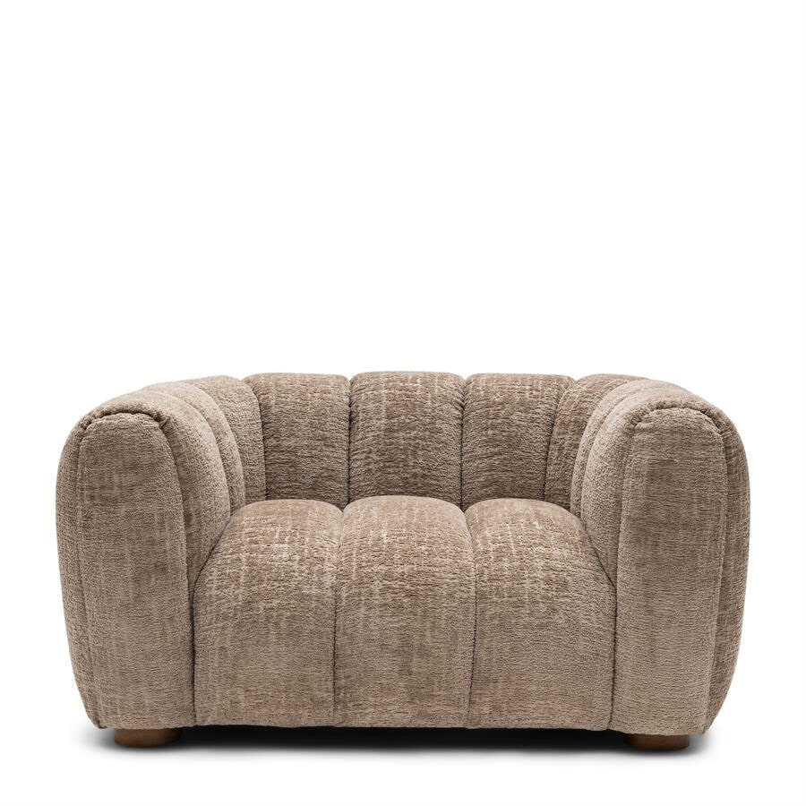 Rivièra Maison Loveseat 'Vicenza' Chenille, kleur Taupe