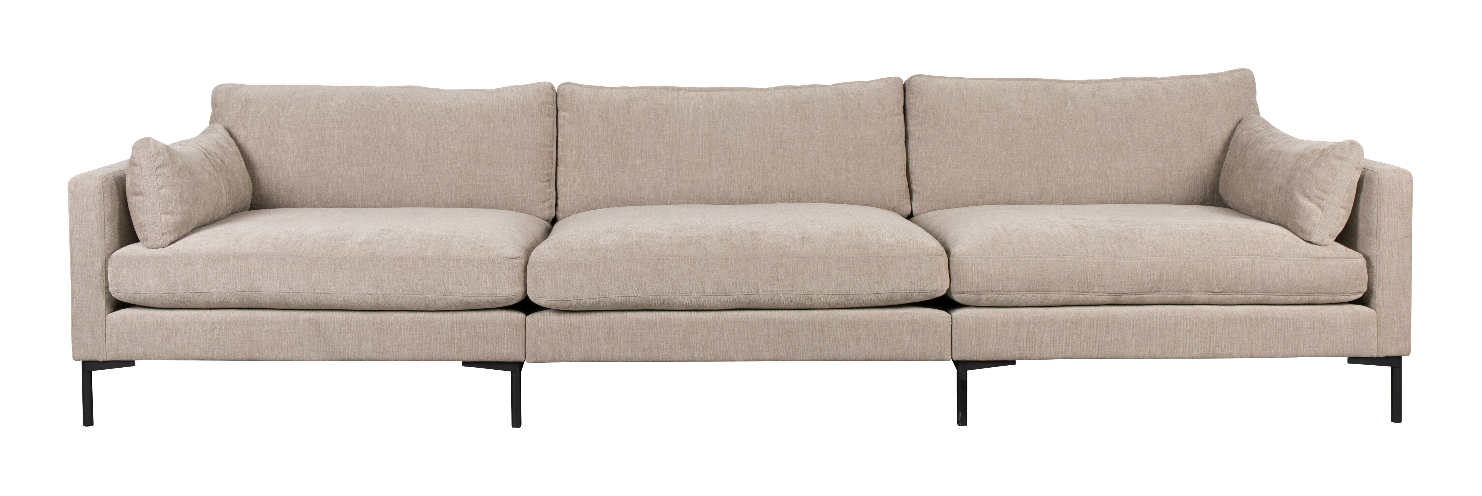 Zuiver 4,5-zits Bank 'Summer' 335cm, kleur Naturel