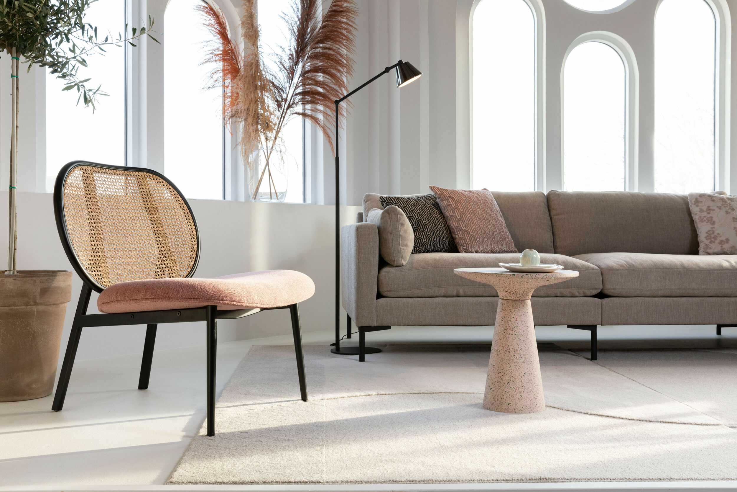 Zuiver 4,5-zits Bank 'Summer' 335cm, kleur Naturel