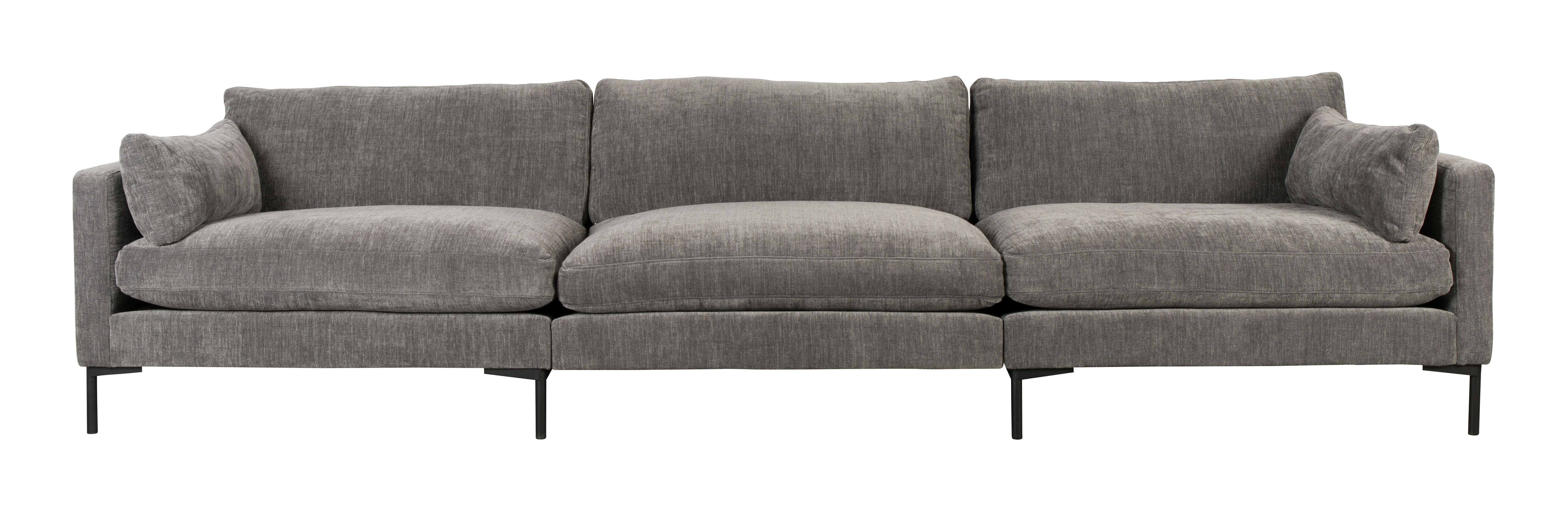 Zuiver 4,5-zits Bank 'Summer' 335cm, kleur Antraciet