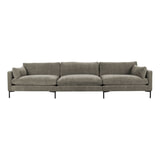 Zuiver 4,5-zits Bank 'Summer' 335cm, kleur Coffee