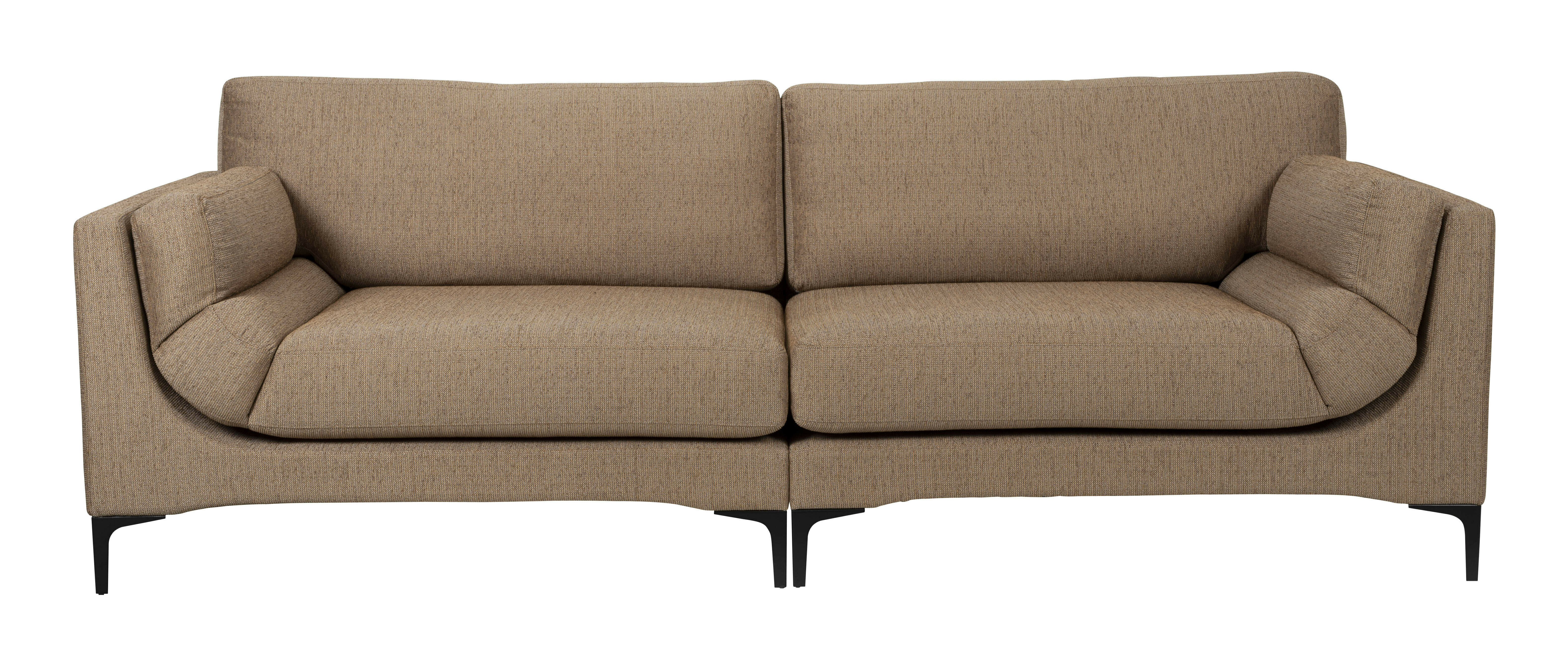 Zuiver 3-zits Bank 'Balcony' kleur Caramel