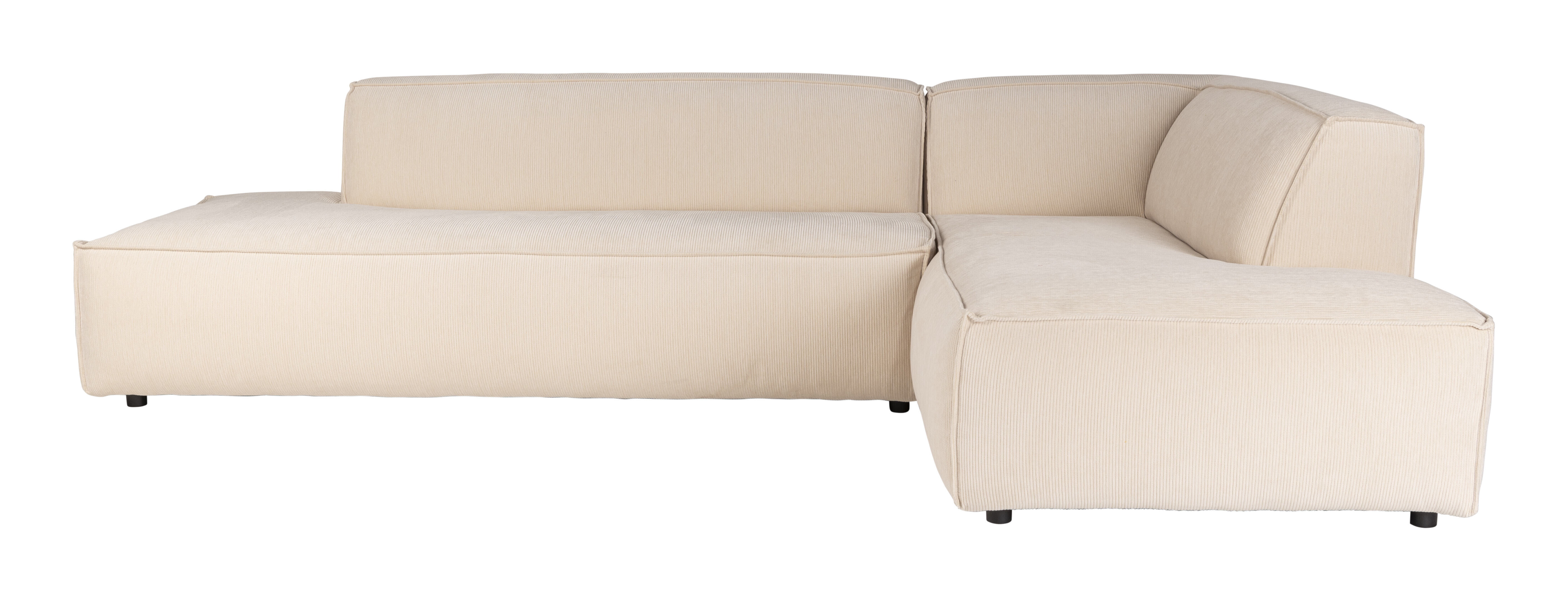 Zuiver Loungebank 'Fat Freddy' Rechts, Rib, kleur Naturel