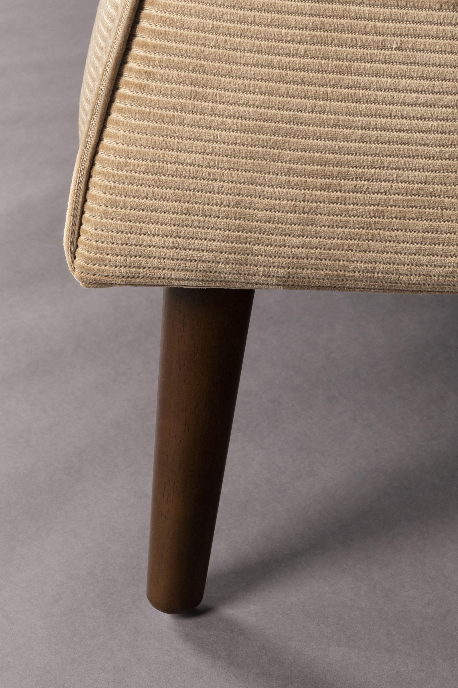 Dutchbone 3-zits Bank 'Preston' Rib, kleur Beige