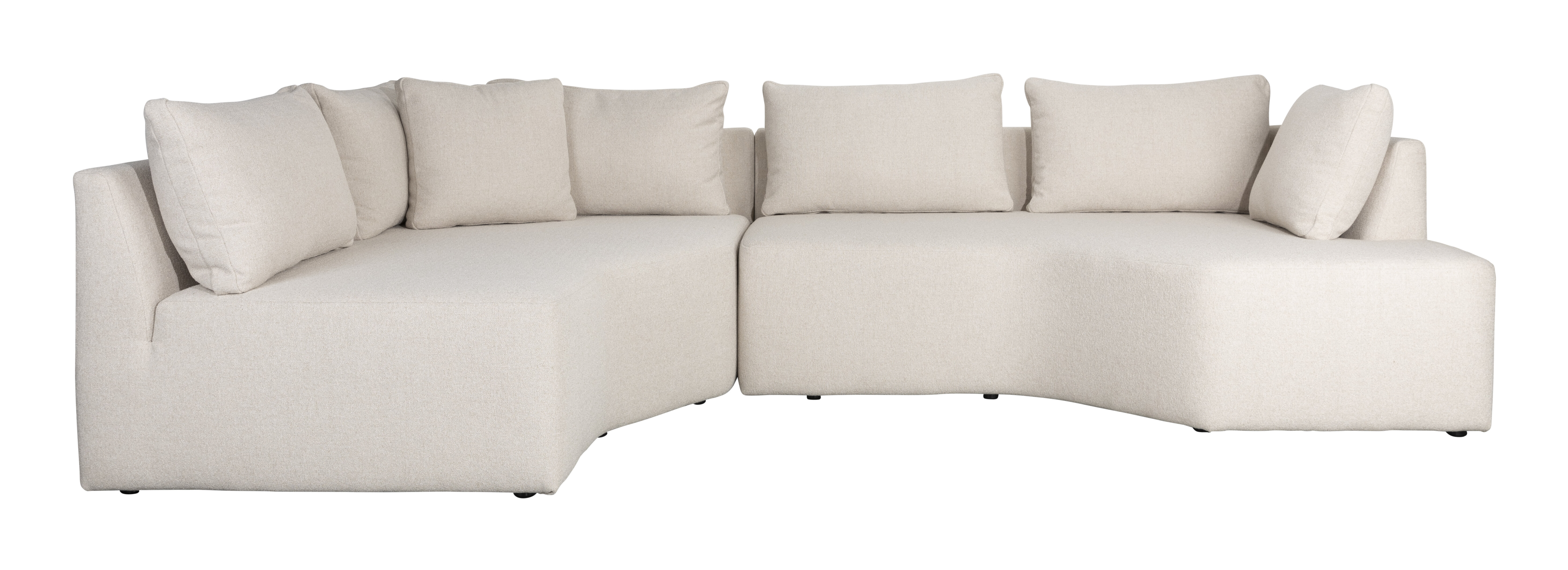 Zuiver Hoekbank 'Prosper' Links, kleur Zand