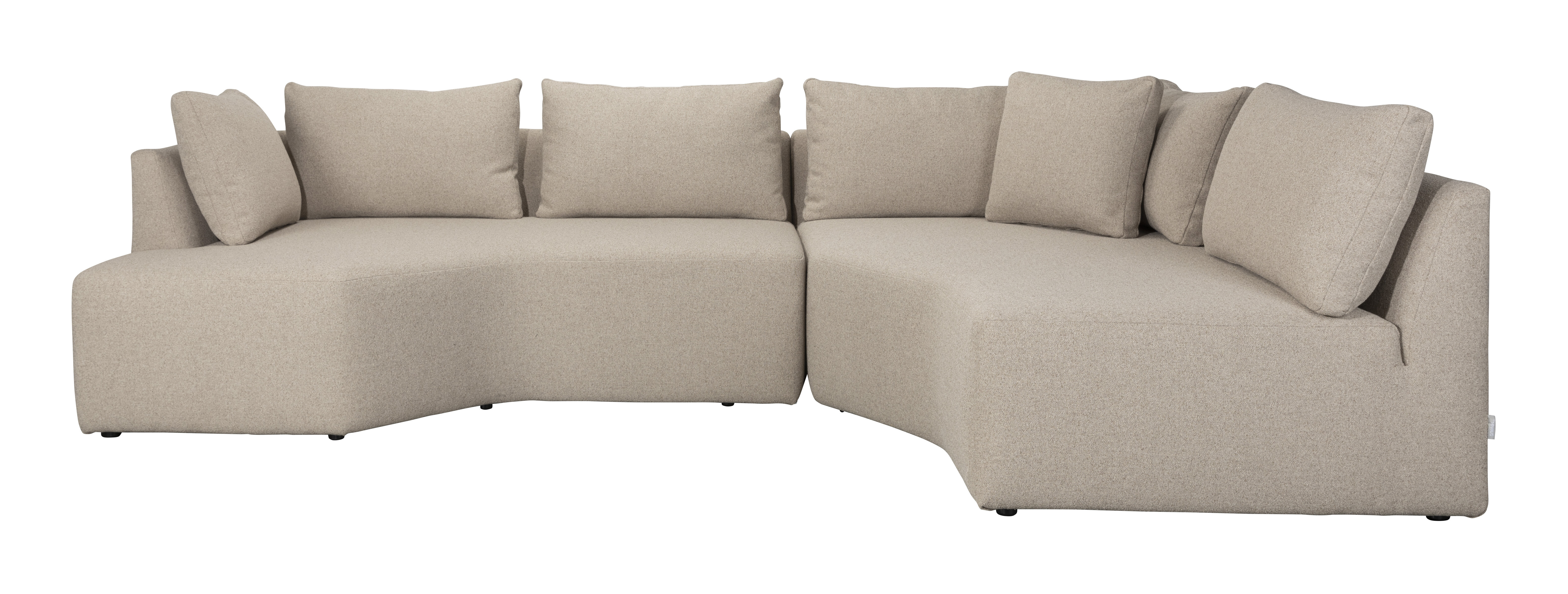 Zuiver Hoekbank 'Prosper' Rechts, kleur Cappuccino
