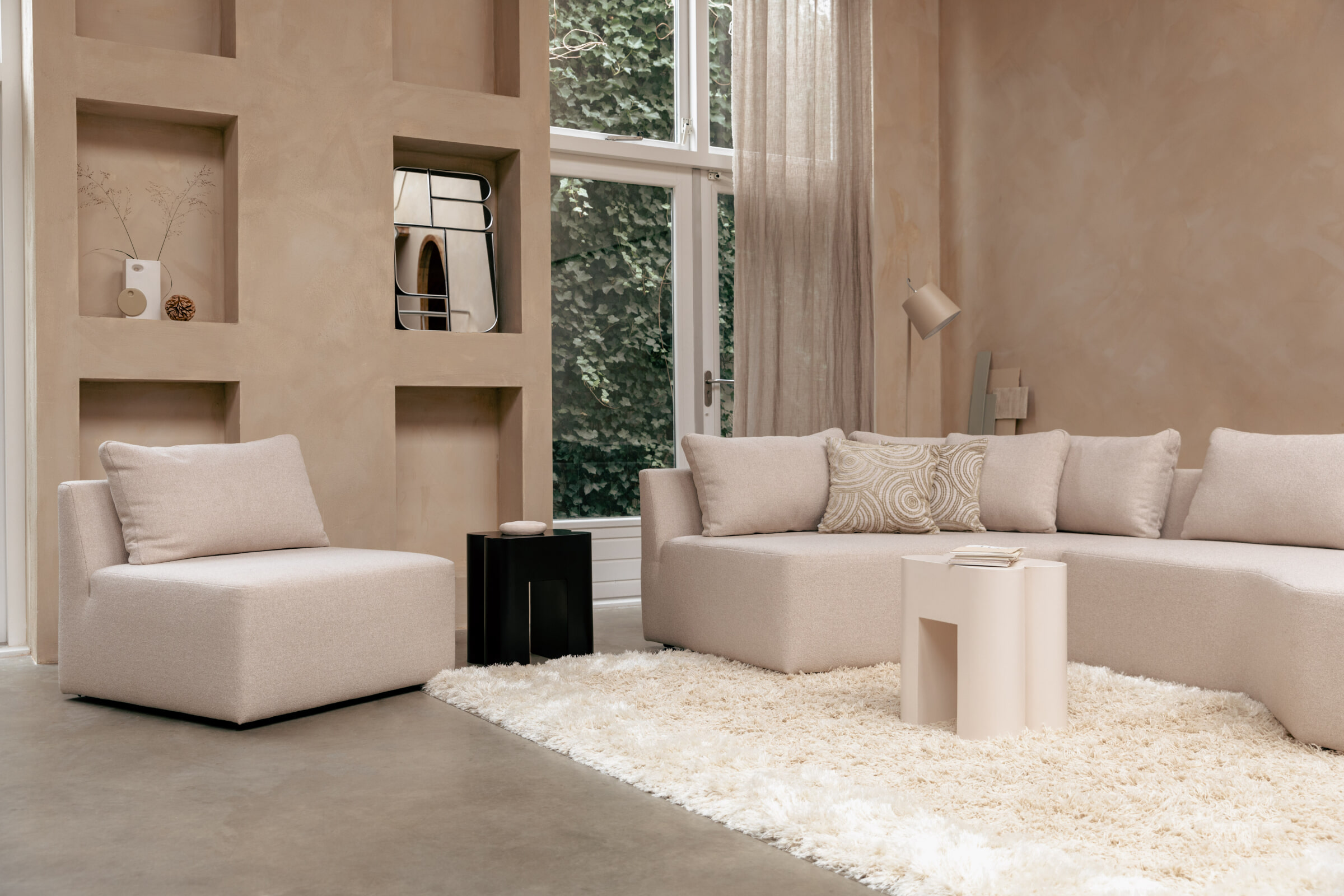Zuiver Bank 'Prosper' 1-zits Element, kleur Zand