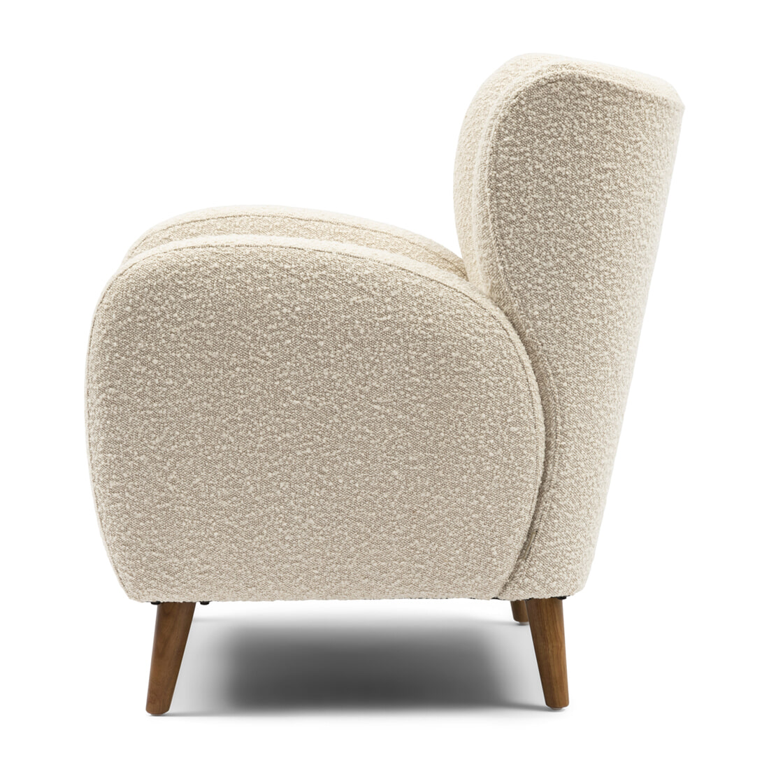 Rivièra Maison Fauteuil 'La Contessina' Bouclé, kleur Simply White