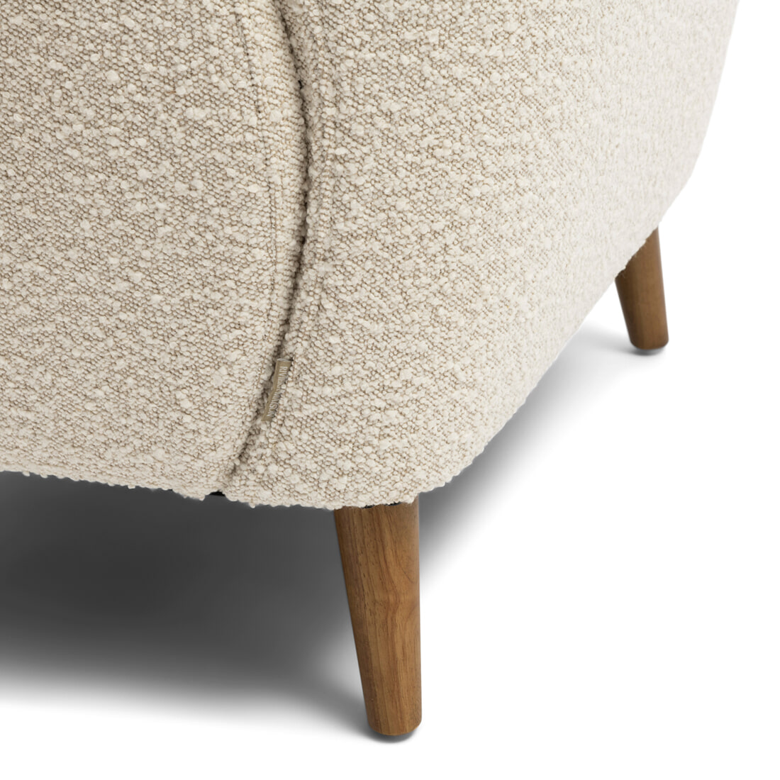 Rivièra Maison Fauteuil 'La Contessina' Bouclé, kleur Simply White