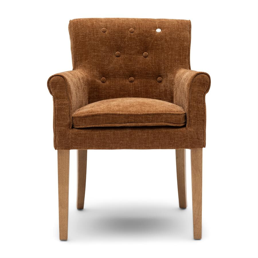 Rivièra Maison Eetkamerstoel La Scala Weave - Maroon Brown