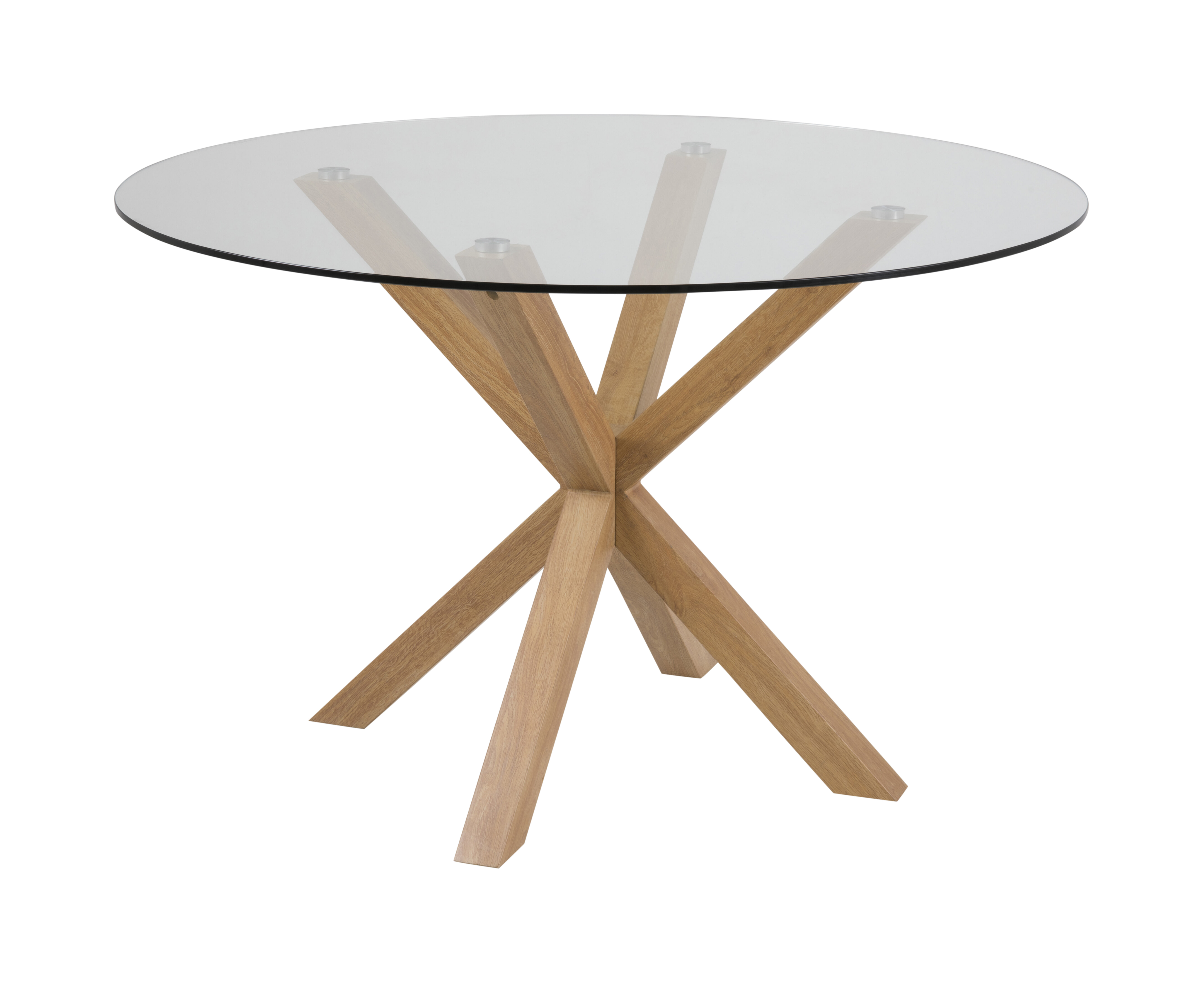 Bendt Ronde Eettafel 'Line' Glas, 119cm