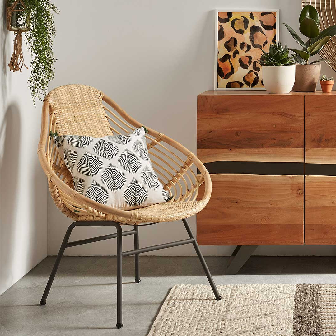 Kave Home Fauteuil 'Colleen', kleur Naturel Kave Home Fauteuil 'Colleen', kleur Naturel