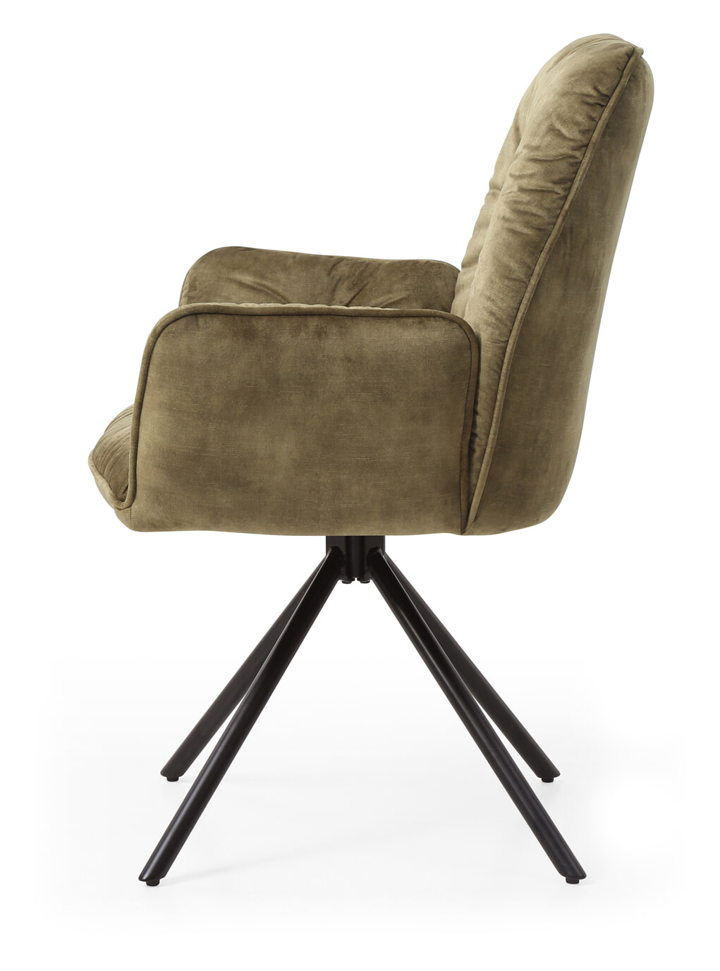 Artistiq Eetkamerstoel 'Gadi' Velvet, kleur Groen