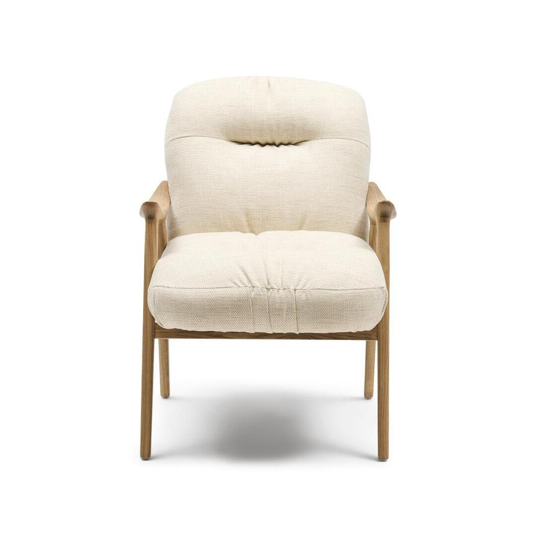 Rivièra Maison Fauteuil Castello Weave stof en hout - Naturel