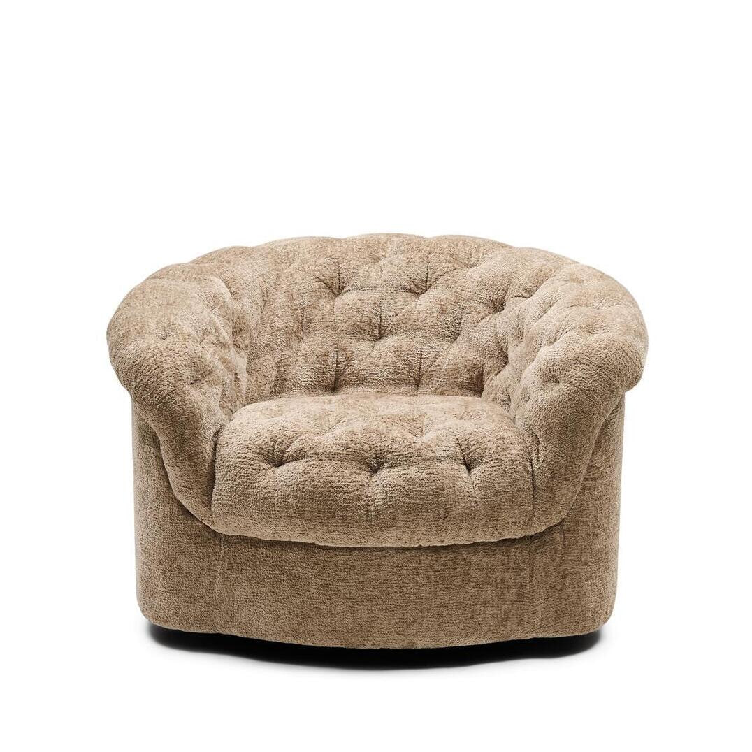 Rivièra Maison Draaifauteuil Palma Mélange Weave stof - Wheat