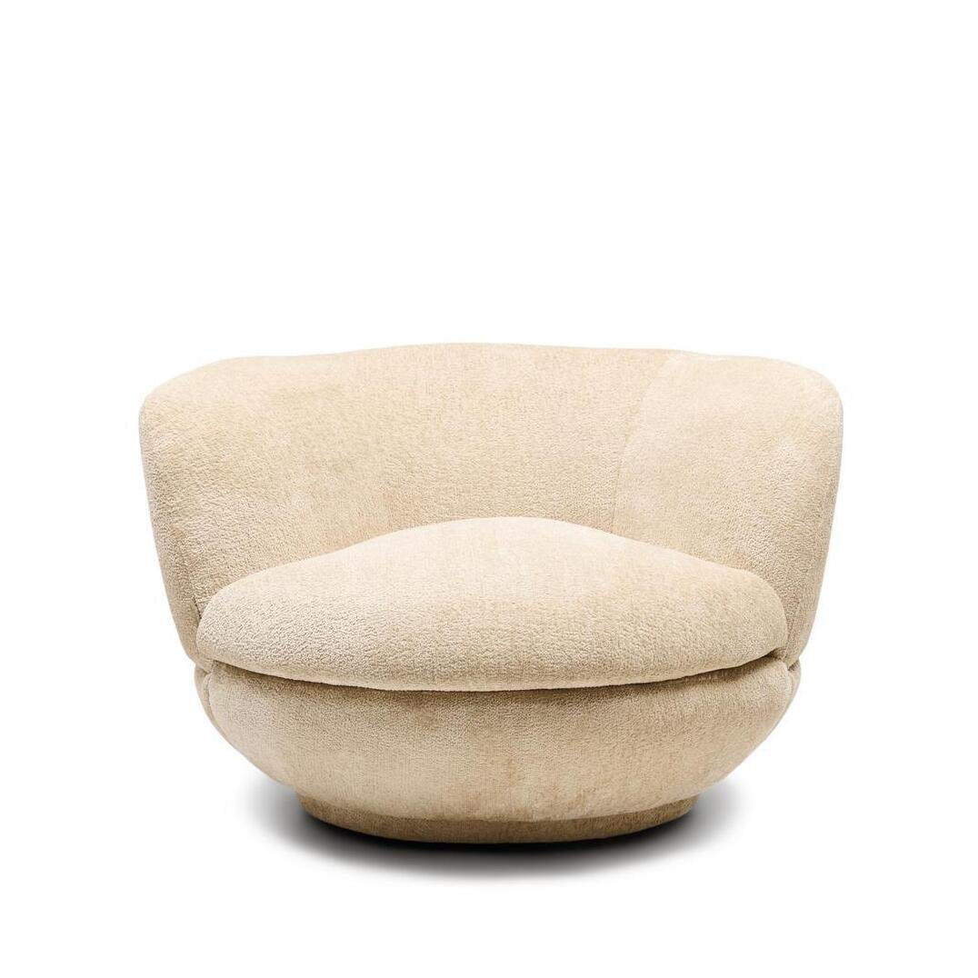 Rivièra Maison Draaifauteuil Credo Mélange Weave stof - Crème