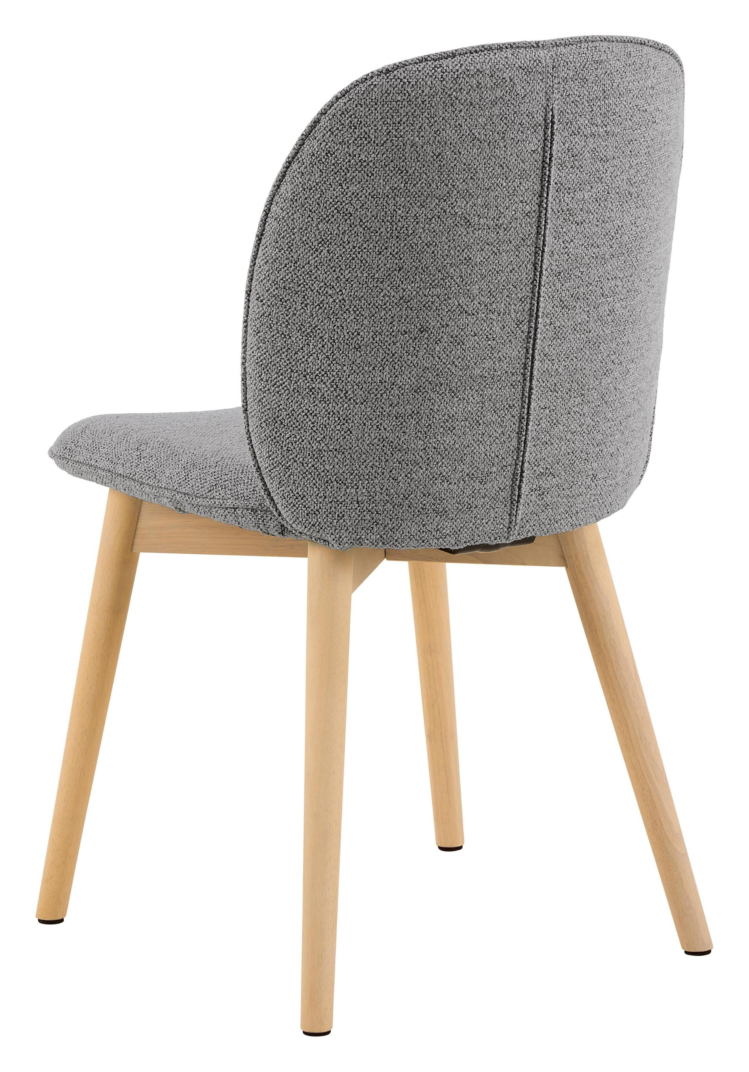 Bendt Eetkamerstoel 'Tijn' Bouclé, kleur Grijs
