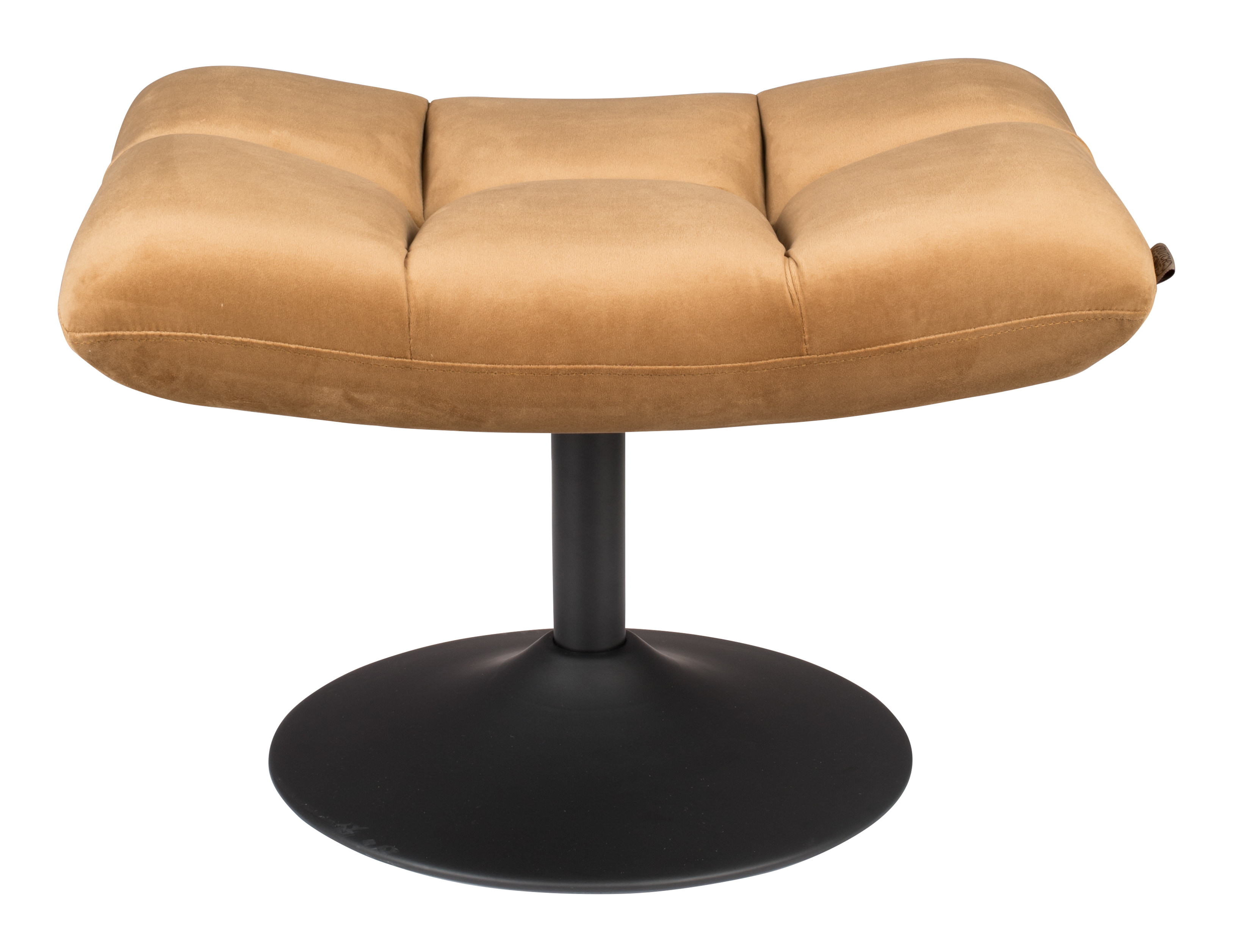 Dutchbone Hocker 'Bar' Velvet, kleur Goud