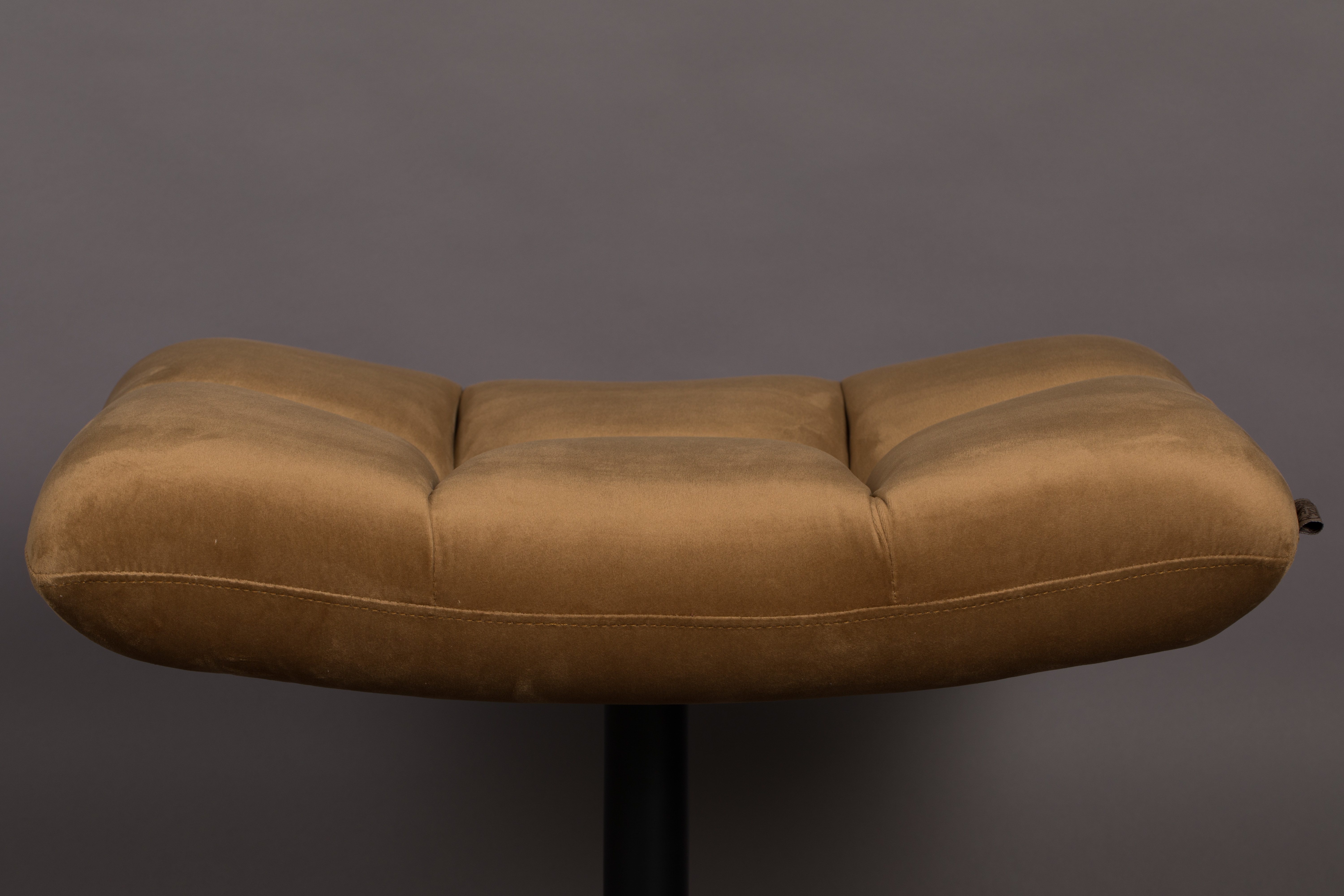 Dutchbone Hocker 'Bar' Velvet, kleur Goud