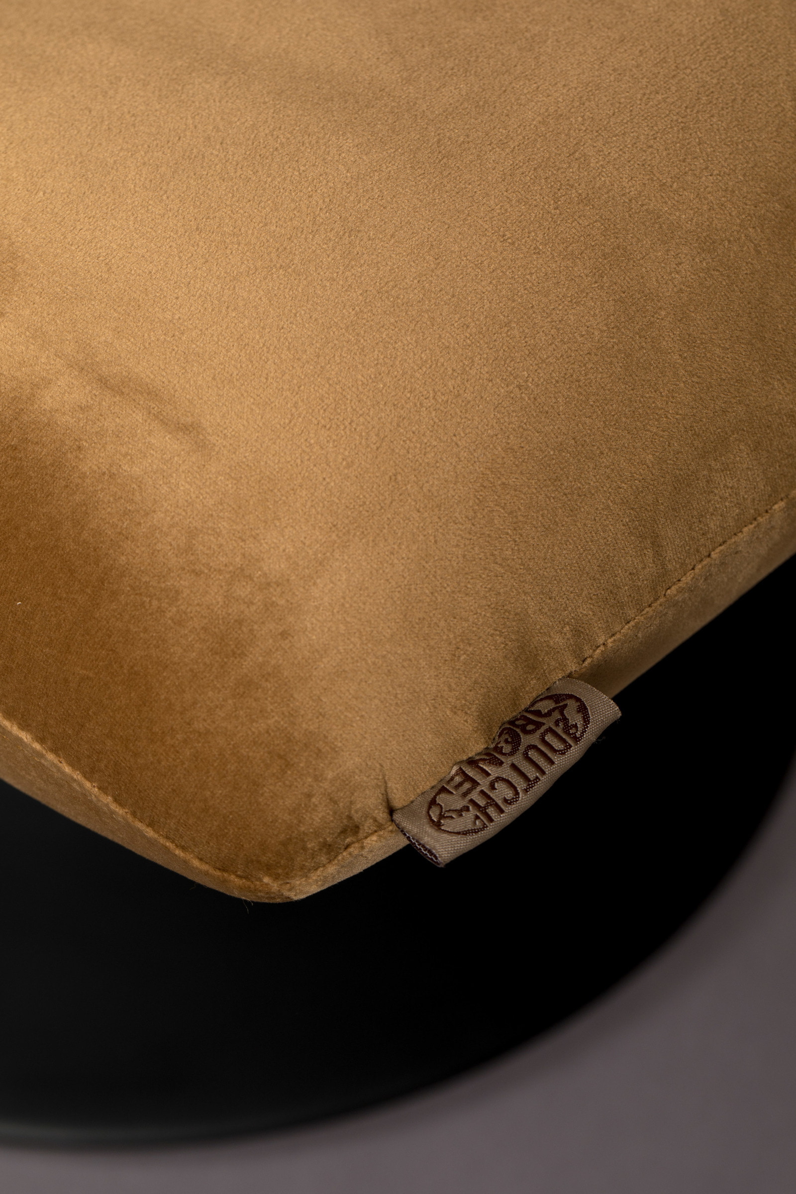 Dutchbone Hocker 'Bar' Velvet, kleur Goud