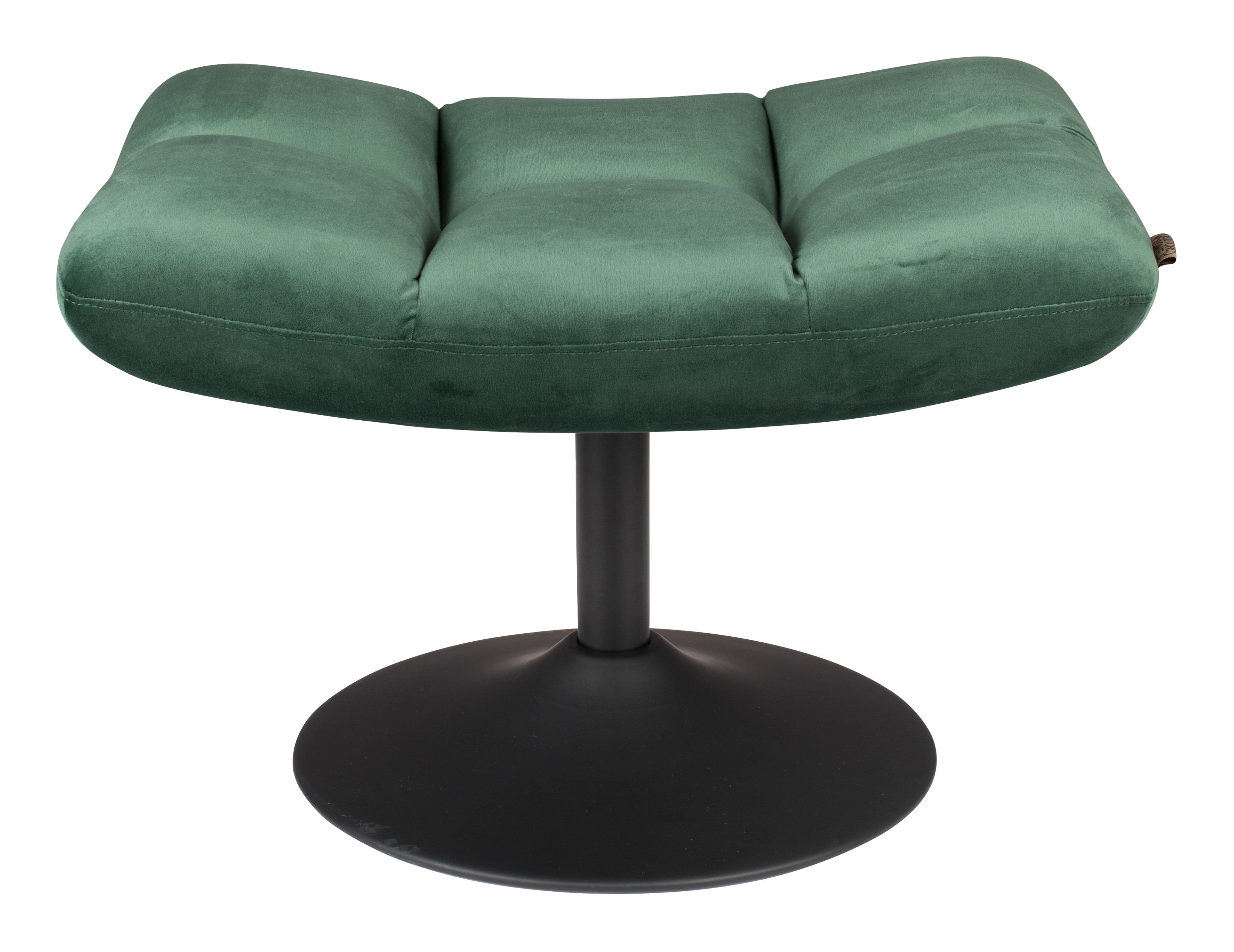 Dutchbone Hocker 'Bar' Velvet, kleur Groen
