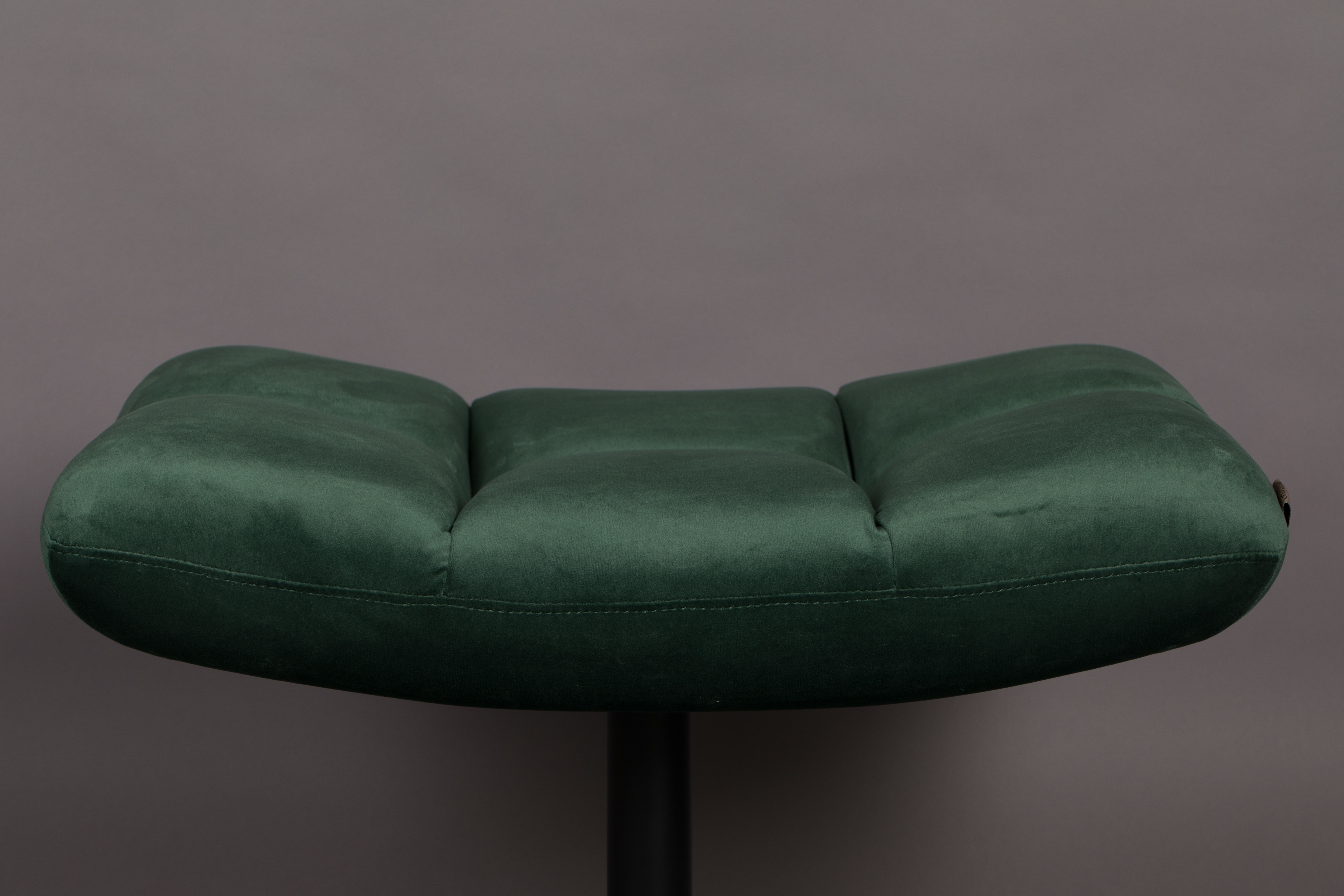 Dutchbone Hocker 'Bar' Velvet, kleur Groen