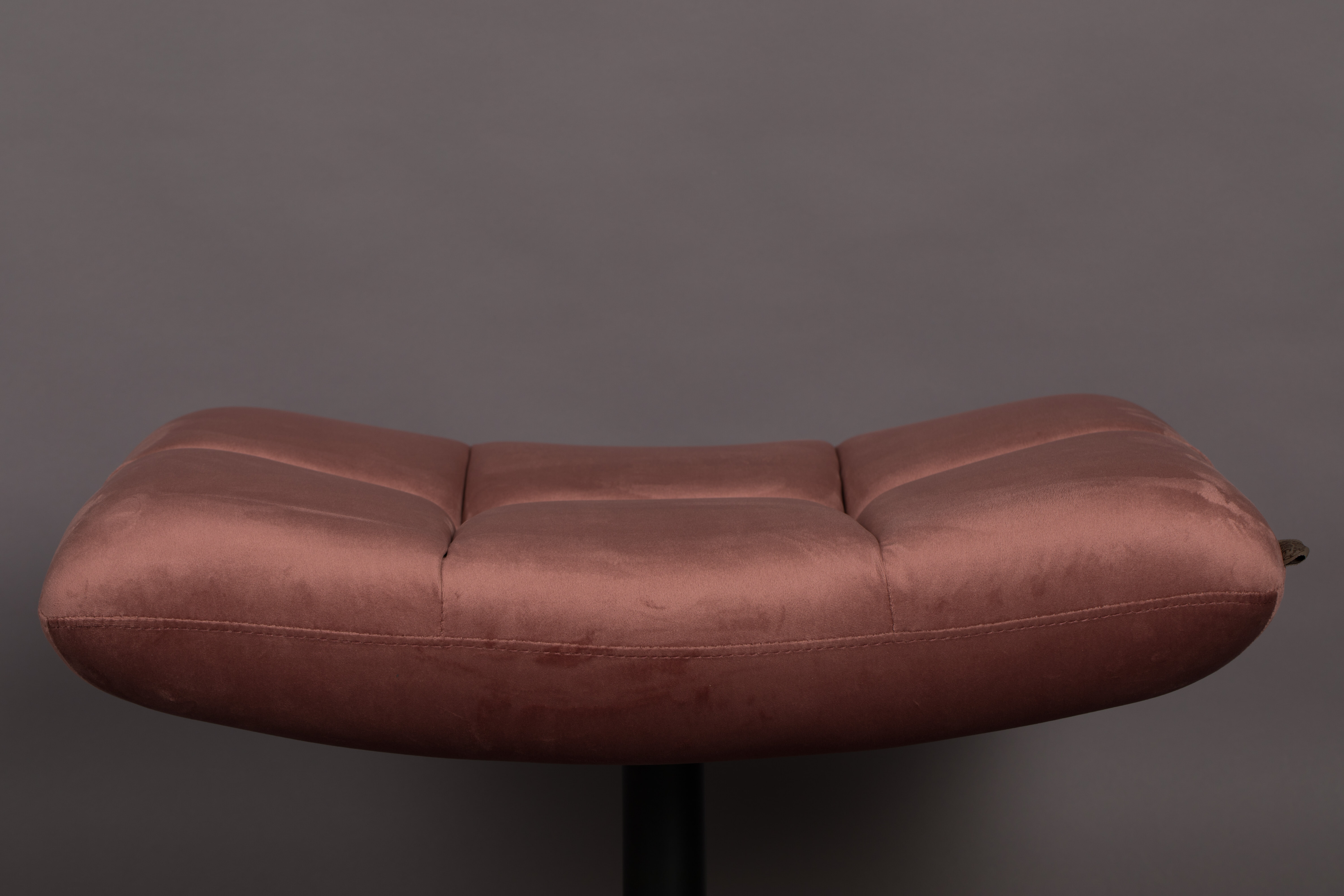 Dutchbone Hocker 'Bar' Velvet, kleur Roze