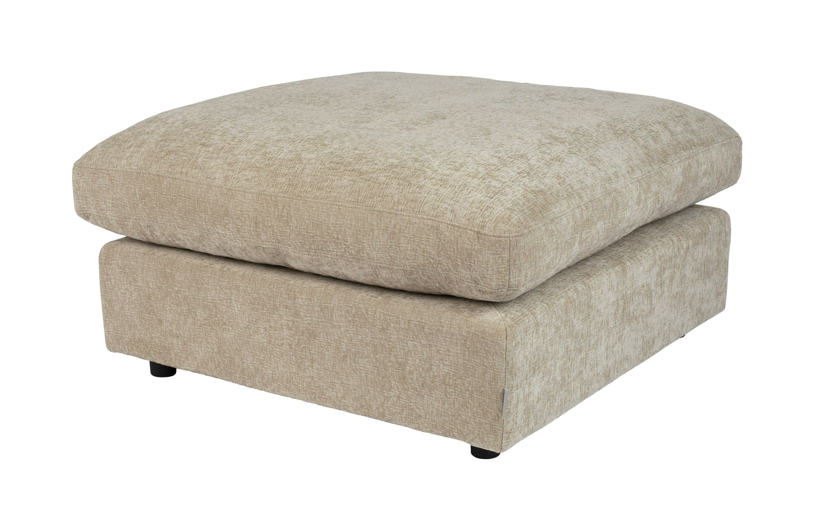 Zuiver Hocker 'Sense' Chenille, 92 x 92cm